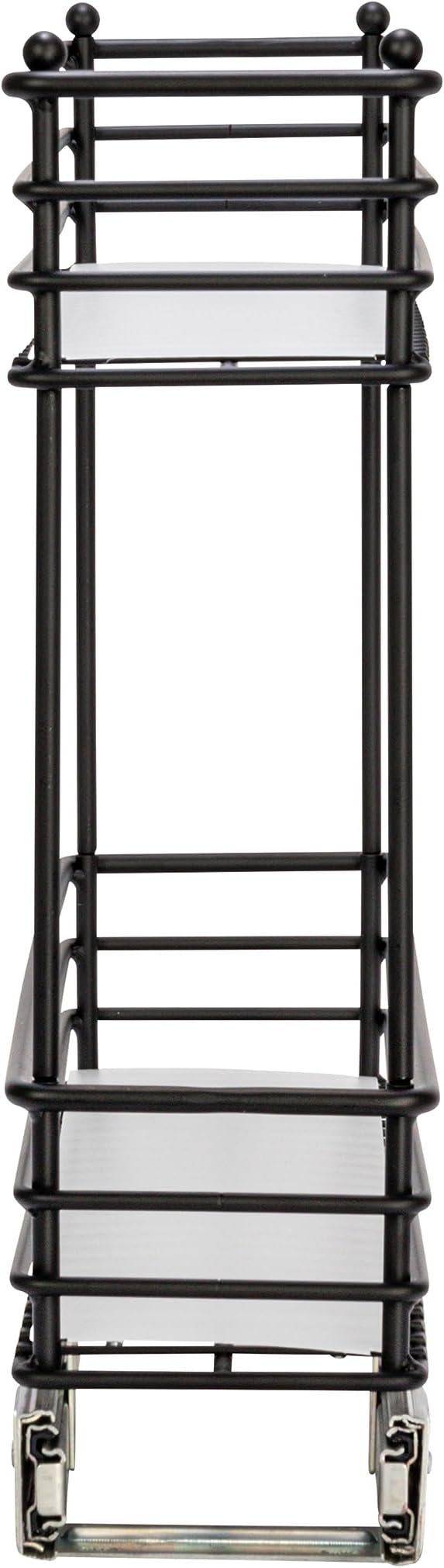Household Essentials Glidez Under Cabinet 2‑Tier Pull‑Out Storage Organizer with Removable PEVA Liners, Matte Black - Image 10