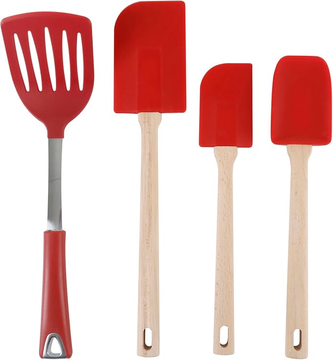 Martha Stewart 10 Piece Tools and Gadget Set W/Ceramic Crock - Red - Image 3