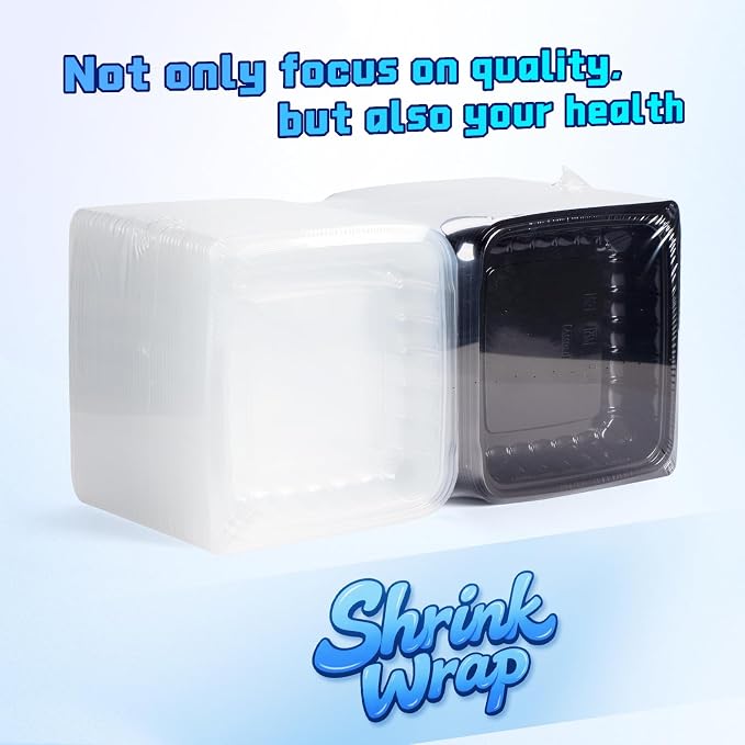 YANGRUI 25-Pack 34 oz 8" Clamshell Takeout Container Shrink-Wrapped No Wash | Steam-Resistant Anti-Fog Lid, Leakproof BPA-Free PP, Microwave Safe for Hot Soups, Restaurant To-Go & Branded Delivery - Image 2
