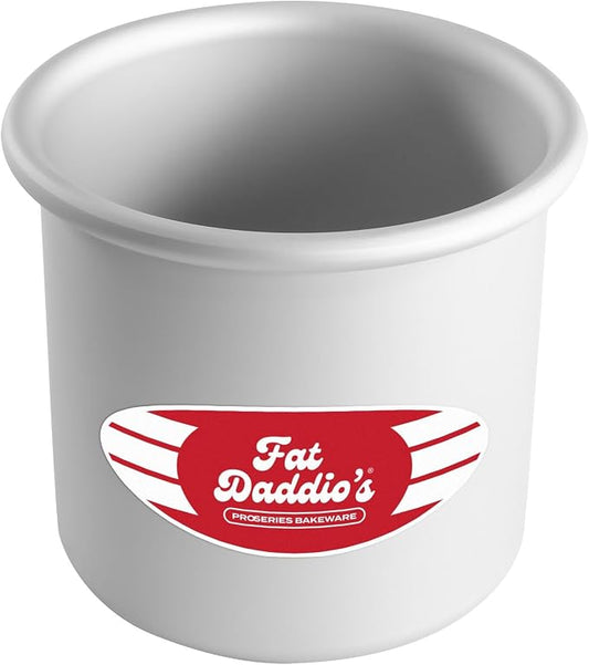 Fat Daddio's Round Cake Pan, 4 x 4 Inch, Silver by FatDaddios