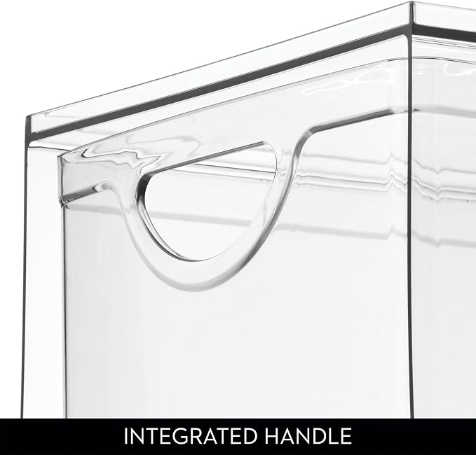 iDesign Stackable Storage Drawer, Set of 2, Clear | For Fridge, Pantry, or Under Sinks, Made in USA - Image 8