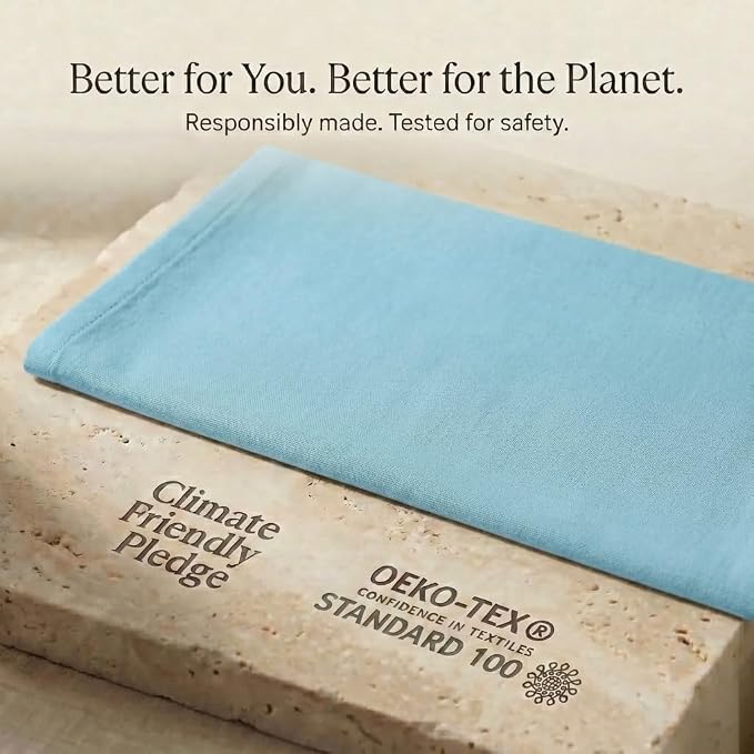 Urban Villa Kitchen Towels Cotton Dish Towels 20”x30” (Set of 6) Aqua - Image 9