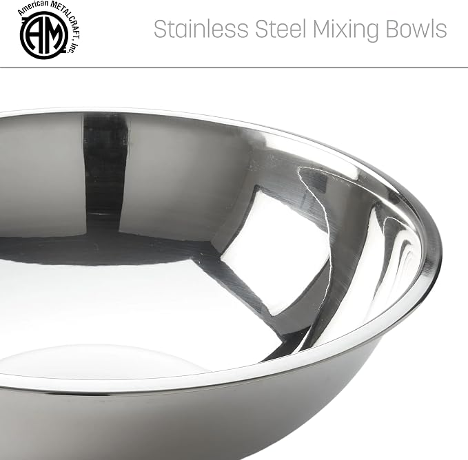American METALCRAFT, Inc. SSB1600 Mixing Bowl, Stainless Steel, 16 Quarts, 17-1/2' Dia. - Image 5