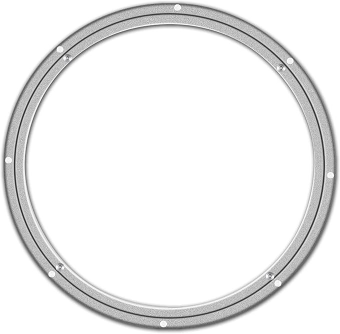 2 Pack Lazy Susan Mute Slide Turntable, 360 Rotating for Kitchen Food Storage Container, Beauty Supplies Storage (Transparent Gray) 12 Inch and 9 Inch by Brand