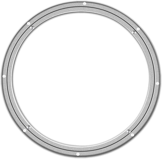 2 Pack Lazy Susan Mute Slide Turntable, 360 Rotating for Kitchen Food Storage Container, Beauty Supplies Storage (Transparent Gray) 12 Inch and 9 Inch by Brand