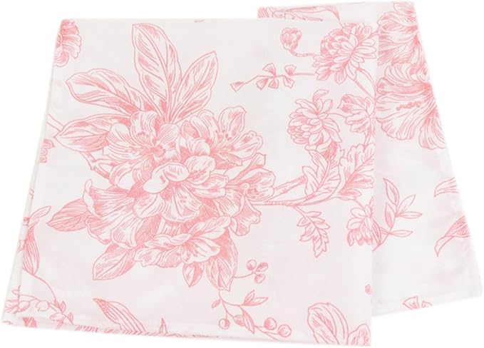 Efavormart Premium Cloth Napkins Set of 5, 20x20 Inch White/Pink Seamless Dinner Napkins, Washable Linen Table Napkin Cloth with Hemmed Edges for Weddings, Party and Banquet - Image 7