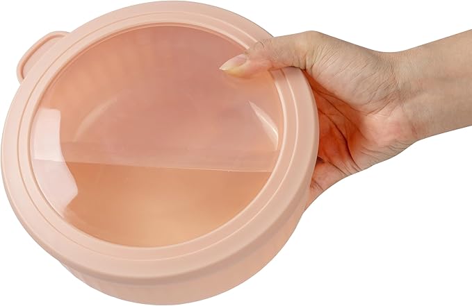 COOK WITH COLOR Prep Bowls with Lids- Wide and Deep Nesting Plastic Small Mixing Bowl Set with Lids, 12 Piece Set - Wide Bowls, Mint/Pink - Image 2
