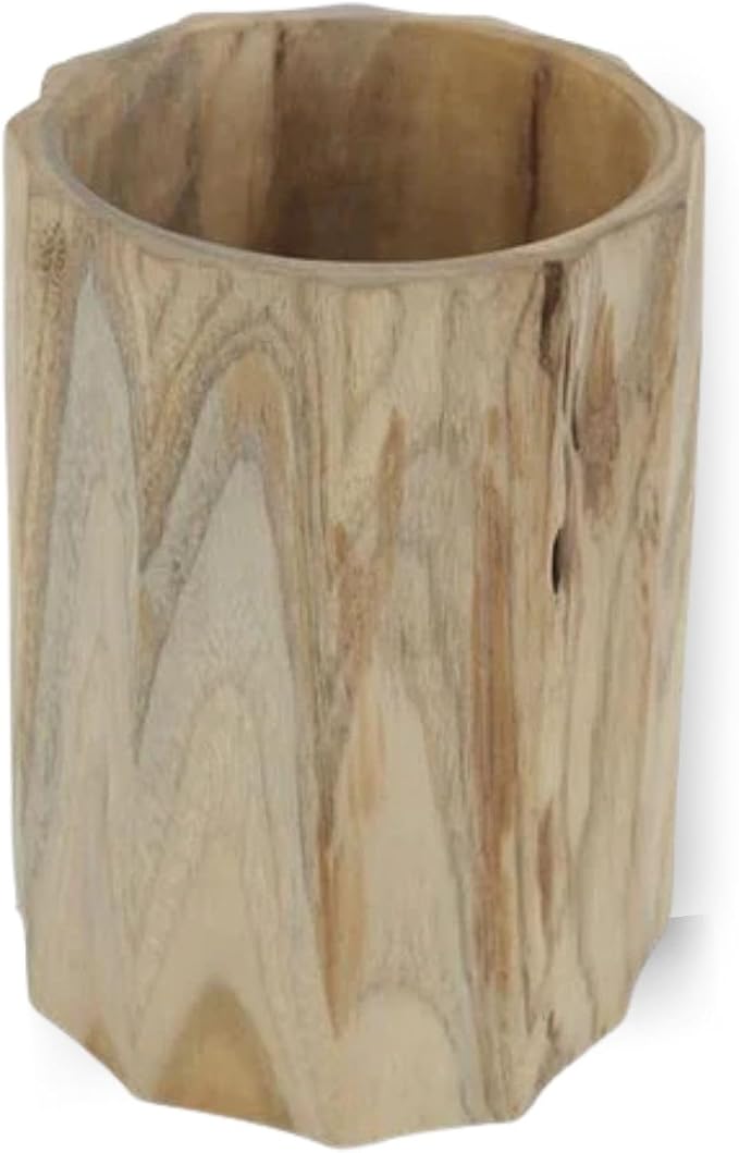 Nordic Teak Utensils & Holder for Kitchen Counter or Wet Bar | Wooden Cooking Utensil Set | Farmhouse Kitchen Decor | Spatula, Tongs & Serving Utensils | Solid Teak (Kitchen Utensil Holder) by NordicStyleTeak