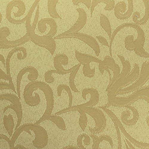 17x17-Inch Square Damask Cloth Napkins, Gold, Set of 24 | Bulk Case of 2 Dozen, Somerset, 50% Cotton / 50% Polyester Fabric, Woven Damask Pattern, Soft Hand, Machine Washable - Image 2