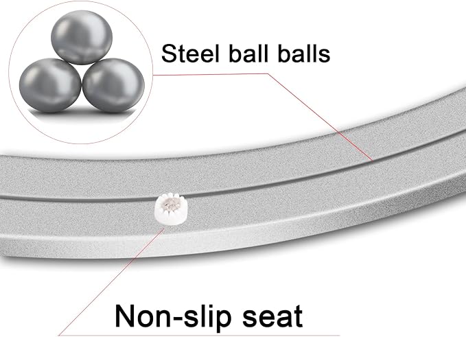 Aluminum Lazy Susan Hardware Metal Rotating Turntable Bearings Swivel Plate Hardware for Dining-Table and Workbench (14 Inchs) … - Image 4