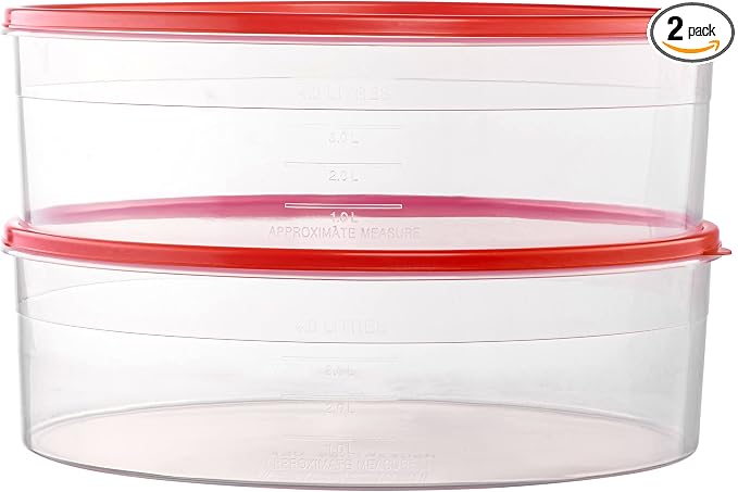 2 Pack Pie Carrier Cake Storage Container with Lid | 10.5" Large Round Plastic Cupcake Cheesecake Muffin Flan Cookie Tortilla Holder Storage Containers Airtight | Pie Keeper Transport Container by Houzzkingzusa