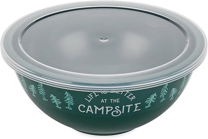Camco Life is Better at The Campsite Nesting Bowl Set, Includes (4) Durable Melamine Bowls with (4) Plastic Lids Suitable for On-The-Go Lifestyles - Image 6