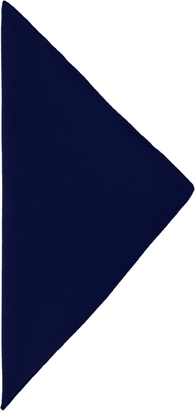 17x17-Inch Cotton-Feel Cloth Napkins, Deep Royal Set of 24 - Image 2