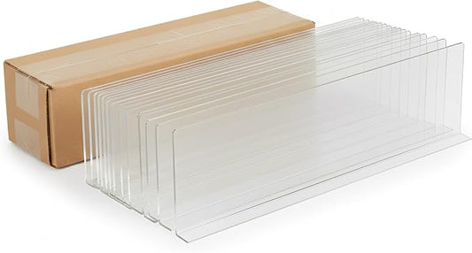 Shelf Dividers, 50 Pack, 3" x 17-9/16", Retail Shelf Organization, Product Separators, Clip Strip by ClipStripCorp