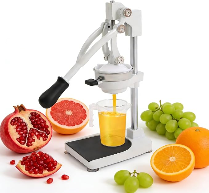 Cast Iron Juicer 304 Stainless Steel Citrus Press & Lemon Squeezer Fresh Fruit Juice Extractor Manual Juicers for Orange Grapefruit Lemon Lime Pomegranate and Much More,Easy to Clean and Use - Image 9