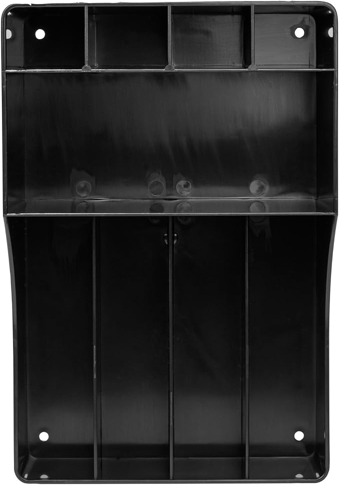Restaurantware Restpresso Coffee Bar Organizer, 1 Count Durable 9 Compartments, Compact Size, Black Plastic Tabletop Coffee Supplies Organizer For Homes, Office Spaces, Breakrooms, and Lounges - Image 10