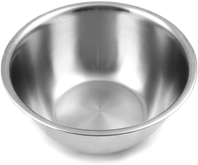 Fox Run Stainless Steel Large Mixing Bowl, 10.25 x 5.25 inches, 4.25 Quart Capacity | Prep, Mix & Serve | 4.25 Quart Capacity | Durable Stainless Steel | Dishwasher Safe | Smudge & Scratch Resistant Bowl by foxrunbrands