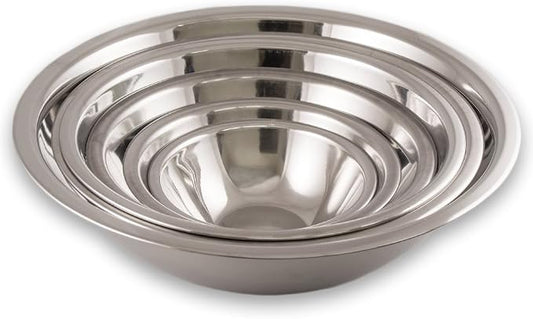 TrueCraftware-6 Piece Standard Stainless Steel Mixing Bowl Set - Mirror Finish Prep Bowls - 3/4 Qt, 1.5 Qt, 3 Qt, 4 Qt, 5 Qt and 8 Qt by Unknown
