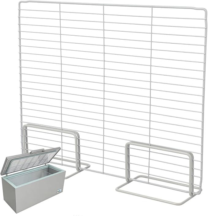 BESTYASH Freezer Partition Divider Wire Shelf Organizer Metal Fridge Shelf Separator for Home and Commercial Deep Freezer Storage 17.71X13.77X3.93In by BESTYASH