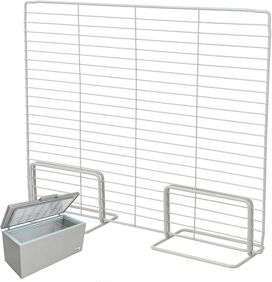 BESTYASH Freezer Partition Divider Wire Shelf Organizer Metal Fridge Shelf Separator for Home and Commercial Deep Freezer Storage 17.71X13.77X3.93In by BESTYASH