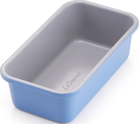 LeGourmet Nonstick Bread Loaf Pan 9 X 5 Inch, Ceramic Coating, Non-Toxic, Rust Resistant Aluminized Steel, Perfect 1 lb Baking Dish for Meatloaf, Pound Cake & Brownie (Cyan) by Home