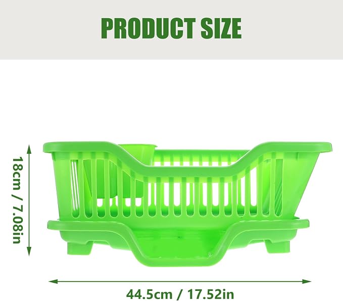 Luxshiny 1set Kitchen Storage Shelf Simple Style Dish Draining Rack Compact Bowl Basket for Drying Tableware Chic Design for Kitchen Counter Easy to Use and Maintain Excellent Workmanship - Image 6