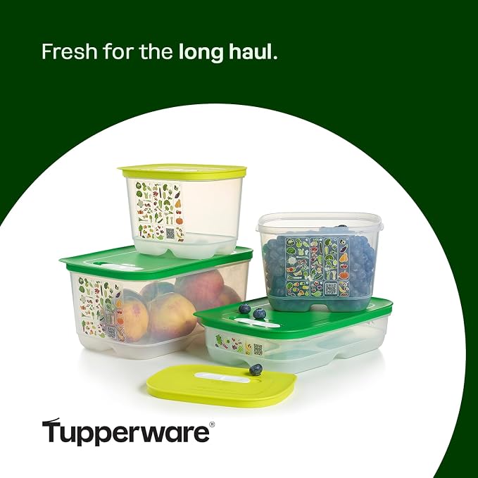 Tupperware Fridgesmart 4 Piece Food Storage Container Set, Dishwasher Safe and BPA Free (4 Containers, 4 Lids) - Image 5