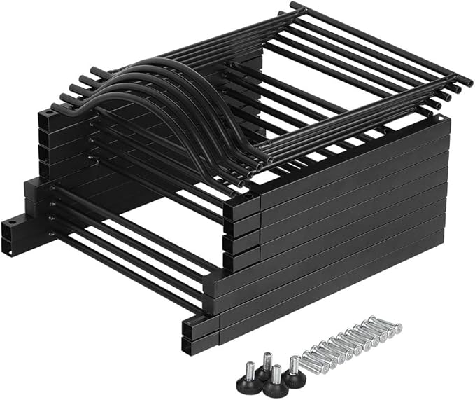 LIANTRAL 5 Gallon Water Jug Holder, 5 Tiers Black Heavy Duty Water Rack | Freestanding Water Bottle Organizer for Home Office - Image 6