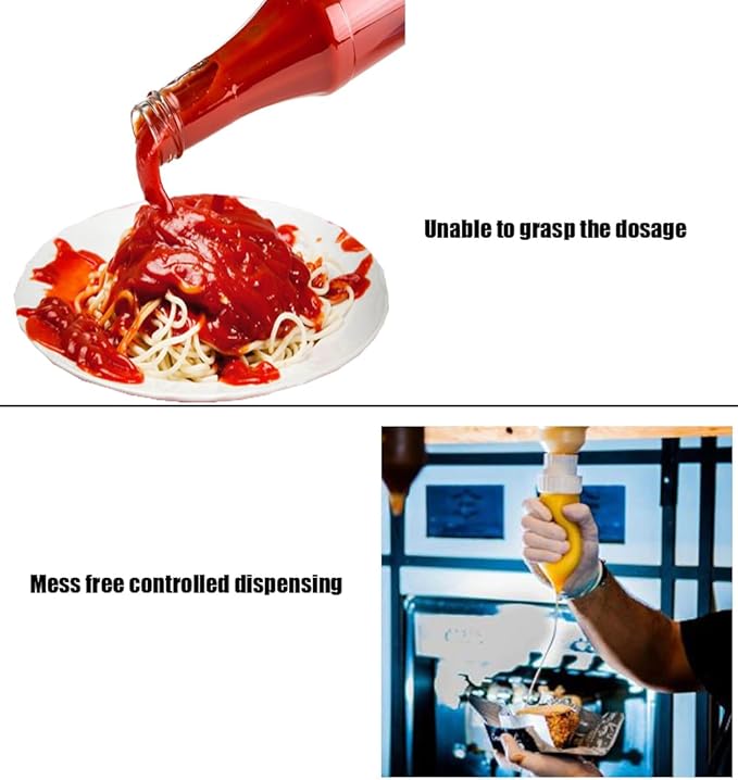 3.5L Sauce Dispenser – Square, Gravity-Fed (square, 3.5 Liters) - Image 3