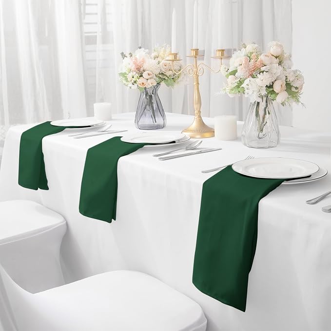 Bailarina Cloth Napkins Set of 120,17x17 inches Dinner Napkins Cloth Washable,Polyester Square Table Cloth Napkin Bulk with Hemmed Edges Ideal for Banquets, Parties and Weddings-Hunter - Image 6