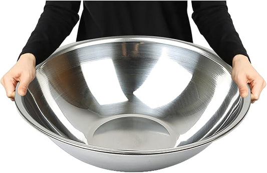 Stainless Steel Mixing Bowl Extra Large, 17-Quart, 18.5 inch (Diameter), 5.3 inch (Height) Mixing Bowl 18.5" (1) by Unknown
