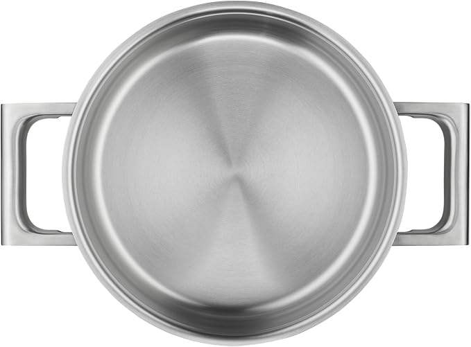 WMF Ultimate Cool Small Cooking Pot 20 cm, Stainless Steel Lid, Stewing Pot Induction 2.5 L, Cromargan Stainless Steel Matt, Heat Reducing Handles, Induction Pot with Inner Scale, Dishwasher Safe - Image 8