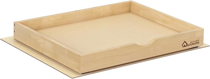 WelFurGeer Premium Birchwood Pull-Out Cabinet Drawers, 26" W x 21" D Pull Out Cabinet Organizer, Heavy-Duty Cabinet Organizer with Easy Installation, Space-Saving Pullout Drawer for Home & Kitchen by WelFurGeer