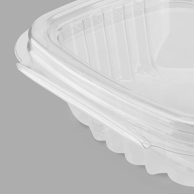 Karat 4oz PET Clear Clamshell Deli Containers - Leak-Resistant, Easy Seal for Freshness, Ideal for Salads, Fruits, Sides & Desserts - Multipurpose Plastic Take Out Food Containers (Pack of 400) - Image 6