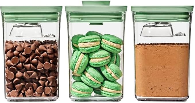 OXO Good Grips 3-Piece POP Container Set with Mini Scoops - Limited Edition Pistachio by Unknown