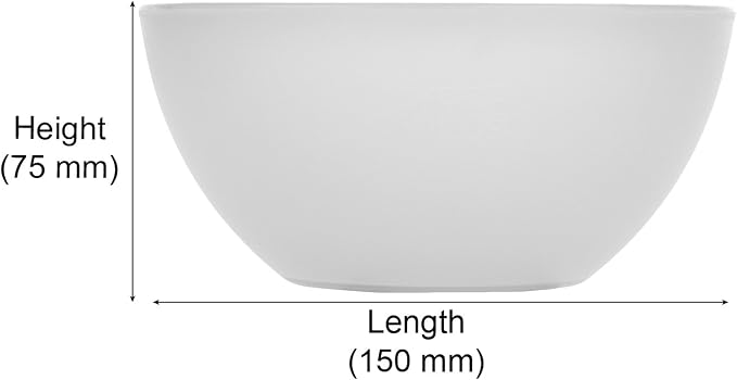 Jaypee Plus Virgin Plastic Mixing Bowl | Lightweight, Strong & Durable Bowls | Ideal for Serving, Storing & Stacking Set of 4 -(2800+2000+1200+800) ml (White) - Image 6