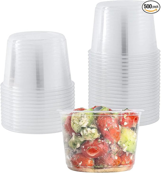 Karat 16oz PET Round Deli Container (117mm), FP-DC16-PET - 500 ct by Karat