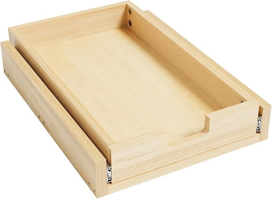 Pull Out Cabinet Organizer, 14''W×21''D Sliding Drawers for Cabinets, Soft Close Slide Out Wooden Pull out Drawers, Base Cabinet Organization for Kitchen, Pantry, Bathroom by Gsskny