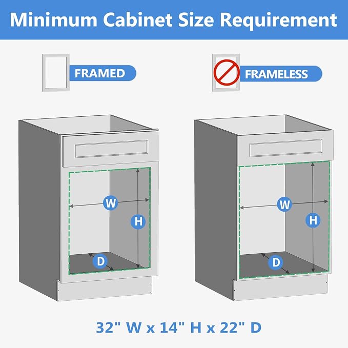 ROOMTEC 2 Tier Individual Pull Out Cabinet Organizer 31½"W x 21½"D, Slide Out Wood Shelves Organizers, Pull Out Drawers Organization and Storage for Kitchen Cabinet - Image 4