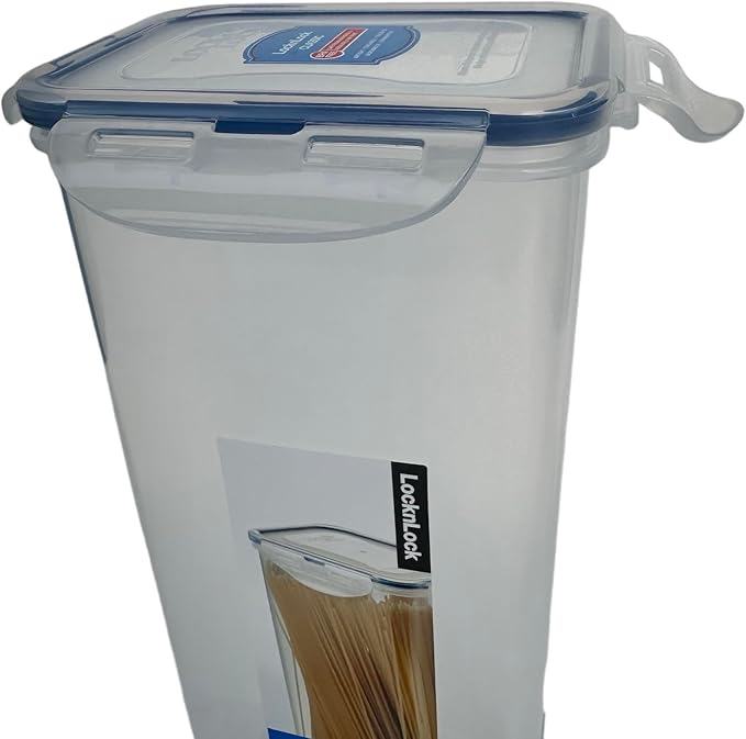 LocknLock Easy Essentials Pantry Airtight Rectangular Tall Food Storage Container, Pasta Box 68-oz/ 8.5-cup (Pack of 2) - Image 4