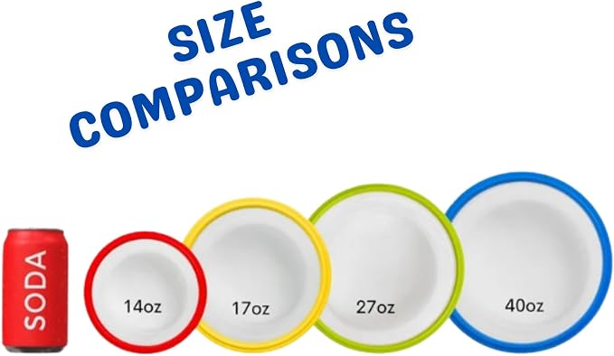 Collapsible Food Storage Containers, Round 4 Piece, 14-40 oz | Silicone, Airtight Lids, Space-Saving, Reusable Meal Prep, Microwave, Freezer & Dishwasher Safe - Image 6