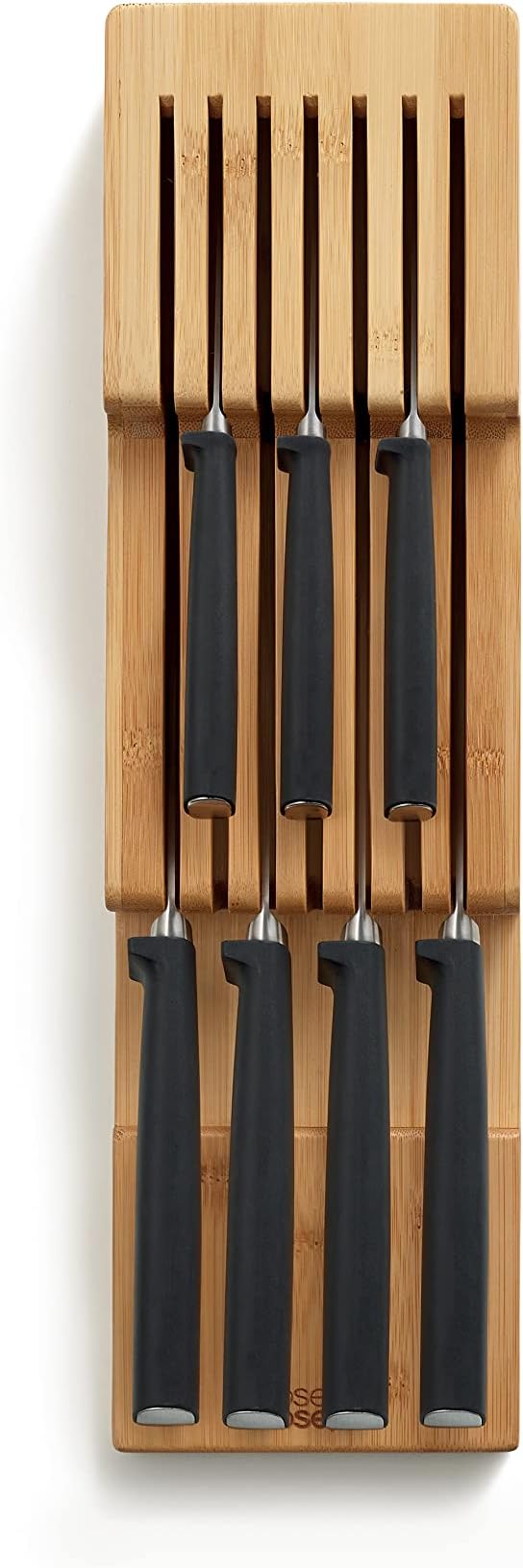 Joseph Joseph DrawerStore Compact Knife Organizer, holds up to 9 knives, Kitchen Organization & Drawer Storage, Bamboo - Image 2