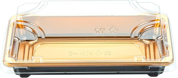 Restaurantware Plastic Sushi Trays 100 Pack of 6.1 x 3.5 x 1.77 Inch With Clear Lids Leak-Resistant Sushi Take Out Boxes Stackable Containers For Grab-And-Go - Image 12