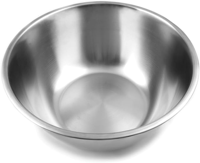 Fox Run Stainless Steel Mixing Bowl, 10.75 Quart Capacity Large Metal Bowl | Prep, Mix & Serve | Large 10.75 Quart Capacity | Durable Stainless Steel | Dishwasher Safe | Smudge & Scratch Resistant Bowl by foxrunbrands