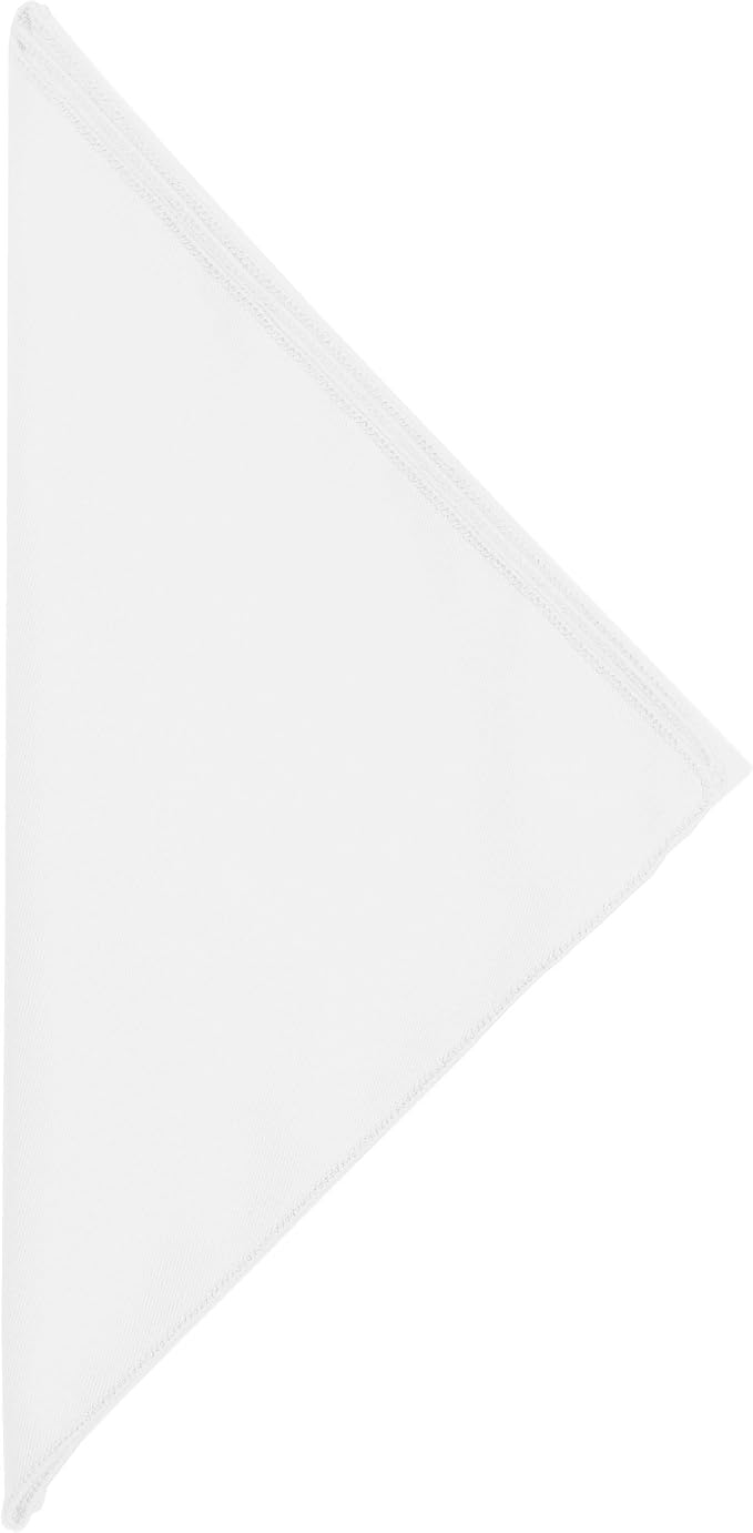 17x17-Inch Square Twill Cloth Napkins, White, Set of 12 | Bulk Case of 1 Dozen, Poly-Cotton, 50% Cotton / 50% Polyester Fabric, Diagonal Twill Weave, Soft Cotton Hand - Image 2