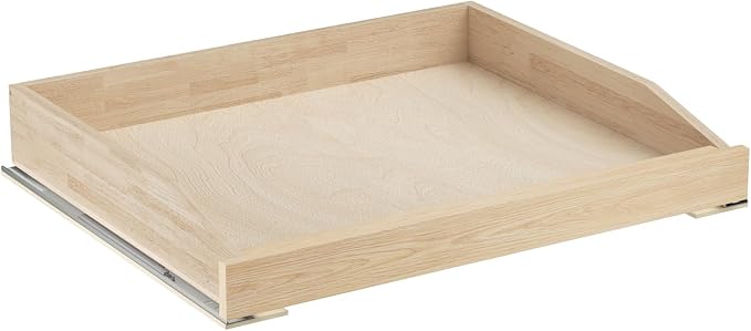 ROOMTEC Pull Out Cabinet Drawer for Kitchen Cabinets 25.5" W x 21" D, Pull Out Cabinet Organizer, Bottom Assembly, Requires At Least 26.5” Cabinet Opening by ROOMTEC