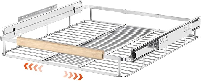 SANNO Pull Out Cabinet Organizer, Slide Out Drawers for Kitchen Cabinets, Expandable 12.1“ to 18.4" W fit for most cabinets by SANNO