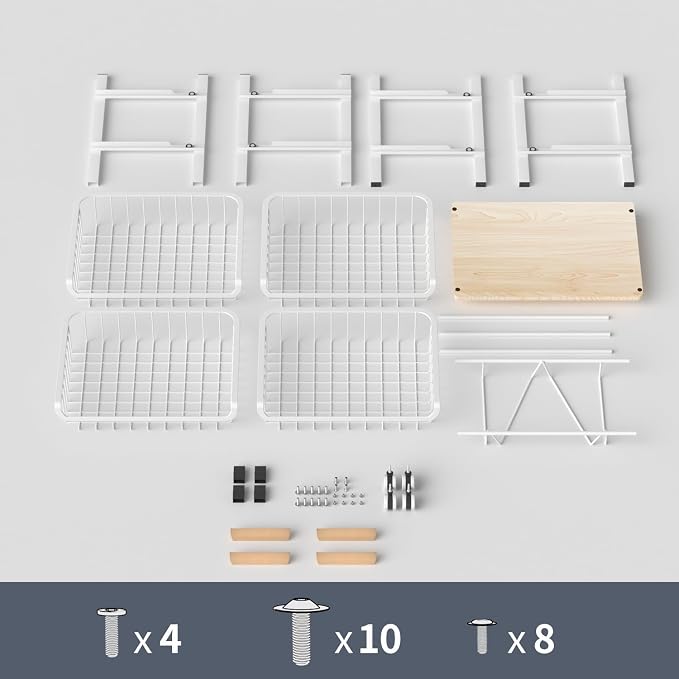 NiuYichee 5-Layer Fruit Basket Kitchen Food Storage Organizer and Storage Rack, Stackable Storage cart with Desktop, Pull-Out Hollow Metal Storage Basket, Wheeled Sorting Rack Spice Rack - Image 5