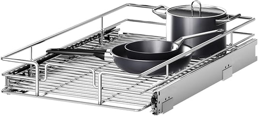 Pull Out Cabinet Organizer 9" W x 21½" D, Heavy Duty Cabinet Pull Out Shelves, Slide Out Drawers Organization for Kitchen Cabinets Bathroom by Unknown
