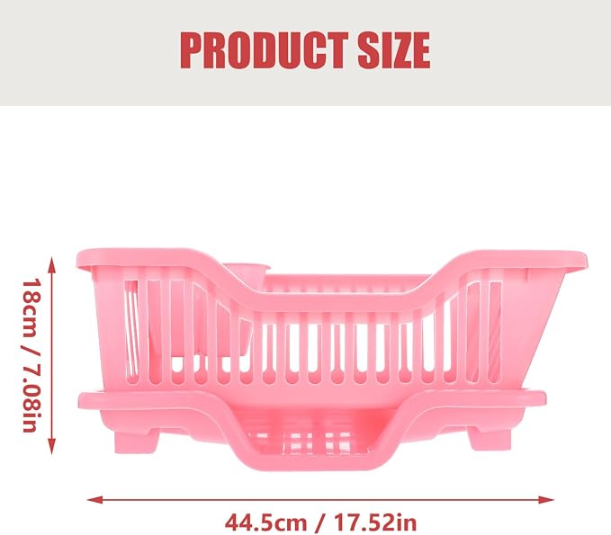 Kichvoe 1set Kitchen Dish Draining Rack Multi-Purpose Household Drying Basket for Dishes Bowls and Utensils for Home and Restaurant Use Space-Saving Design Easy Drainage System - Image 6